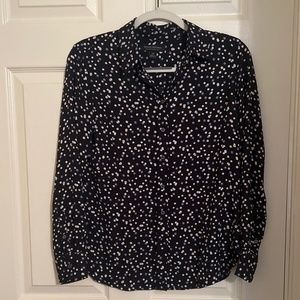 Banana Republic Polka Dot Button Down